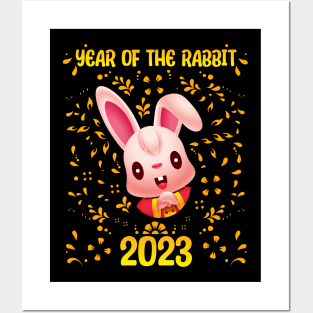 Good Luck Zodiac Happy Chinese New Year of the Rabbit Posters and Art